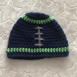 Seahawks football beanie